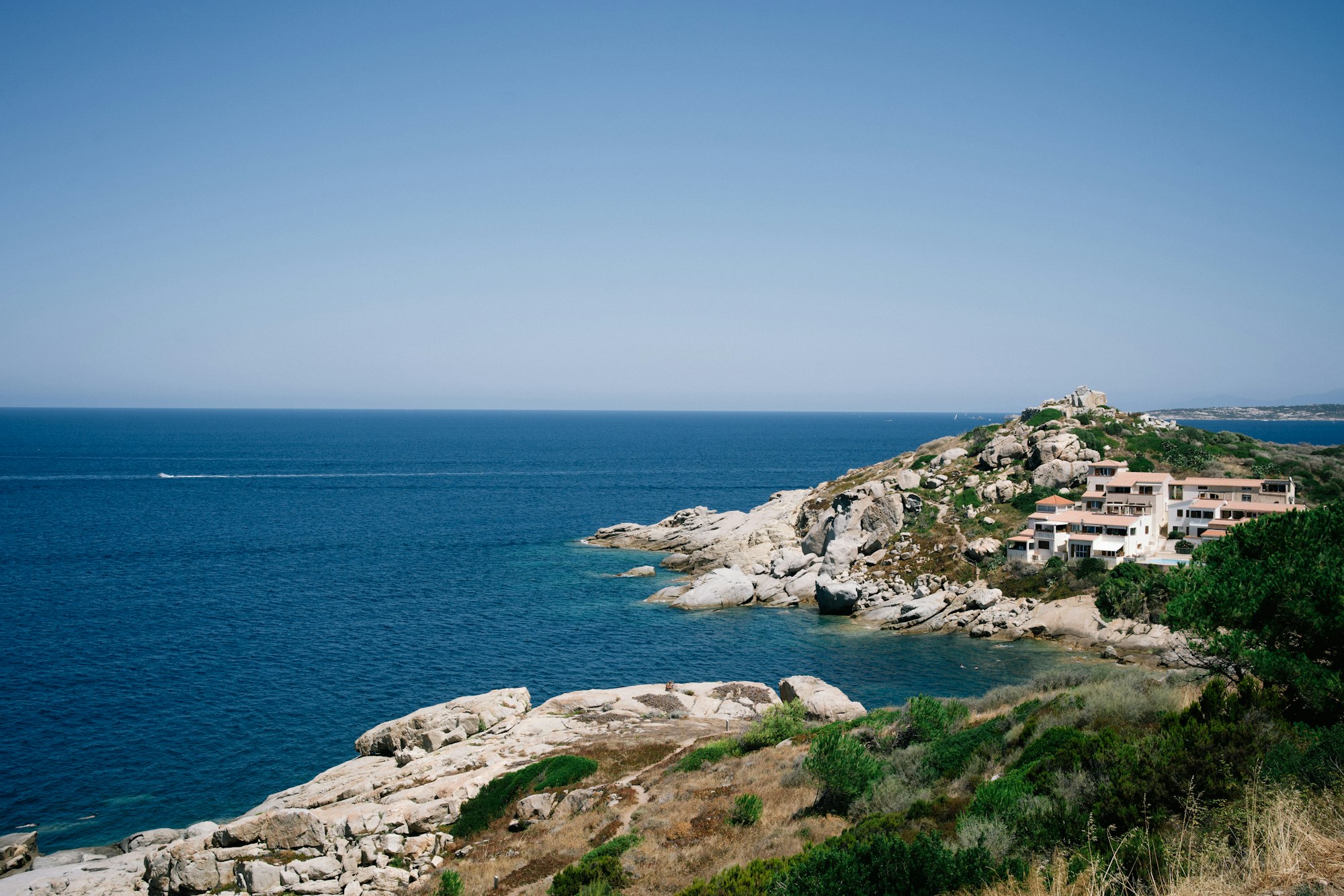 Mediterranean coast seen from above